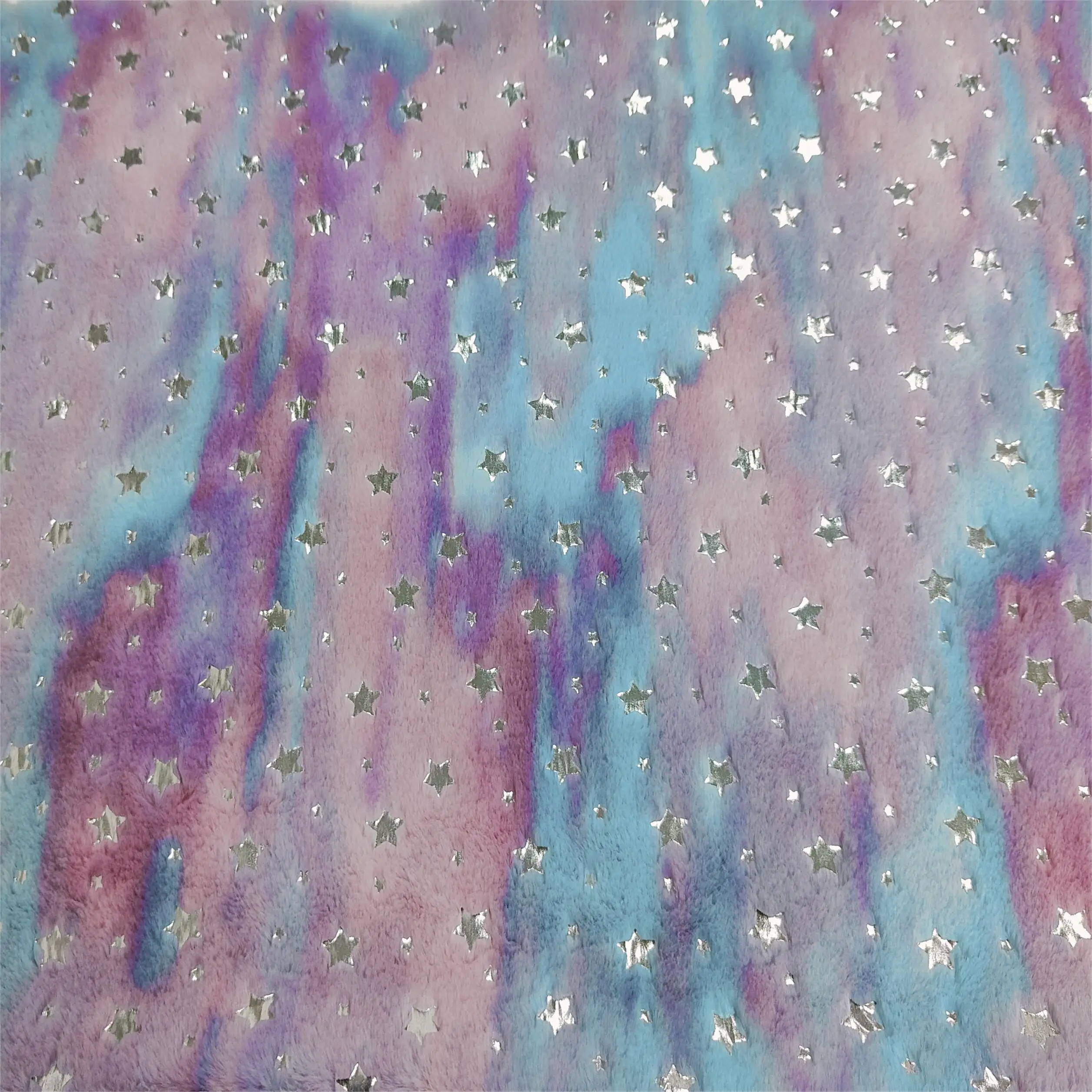 Custom Bronzing Short Pile Faux Rabbit Fur Fabric Faux Rabbit Soft Pink Grey Leopard Print Faux Rabbit Fur Fabric For Blanket