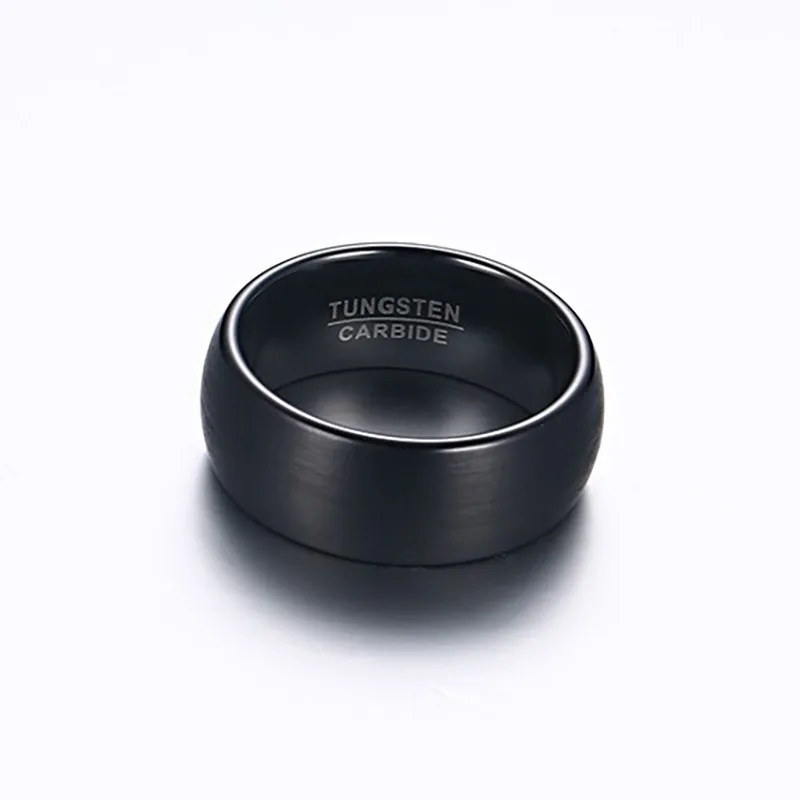 
Fashion black tungsten custom ring from men rings jewelry 