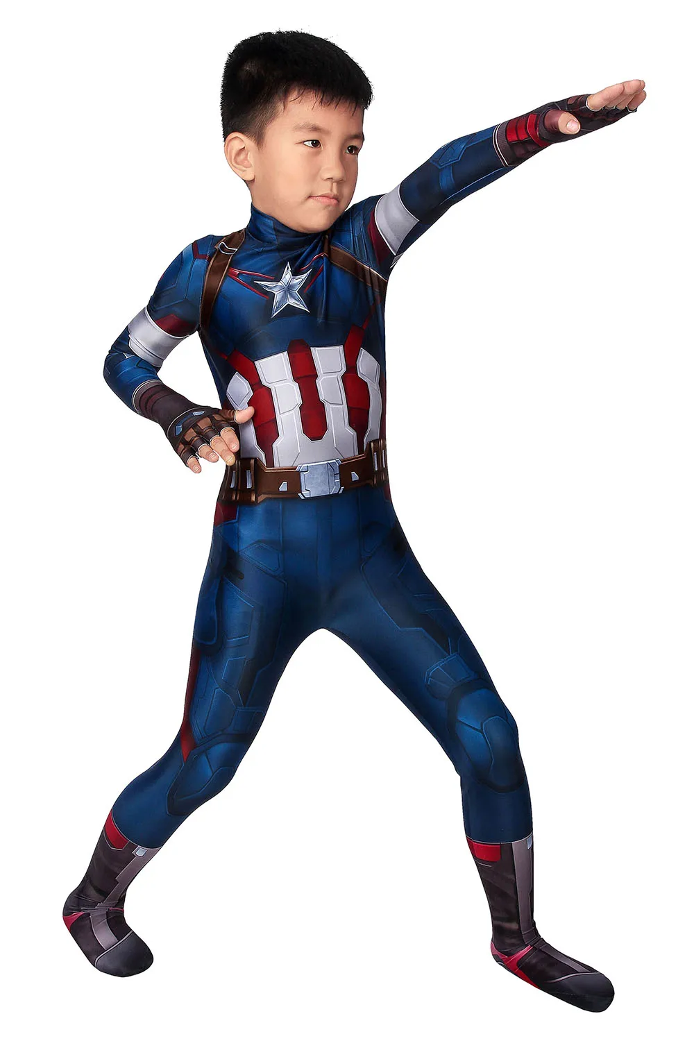 
Captain of America Steve Rogers Kid Cosplay children Costume Set J19032BA 