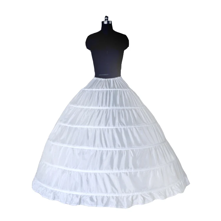Оптовая продажа, шесть обручей, свадебные костюмы, юбка, подкладка, слои, без пряжи, больший подъюбник ручной работы для свадебного платья