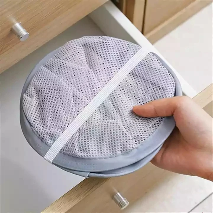 RTS Factory Hot Selling Bathroom Clothes Storage Bag Mesh Foldable Household Goods