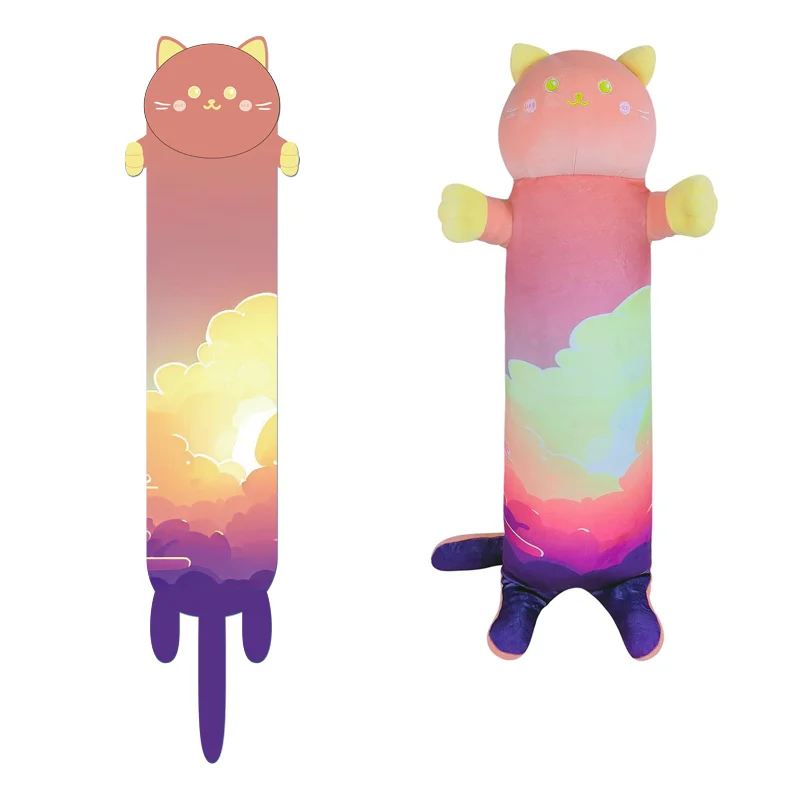 Мягкие плюшевые подушки в форме кошки