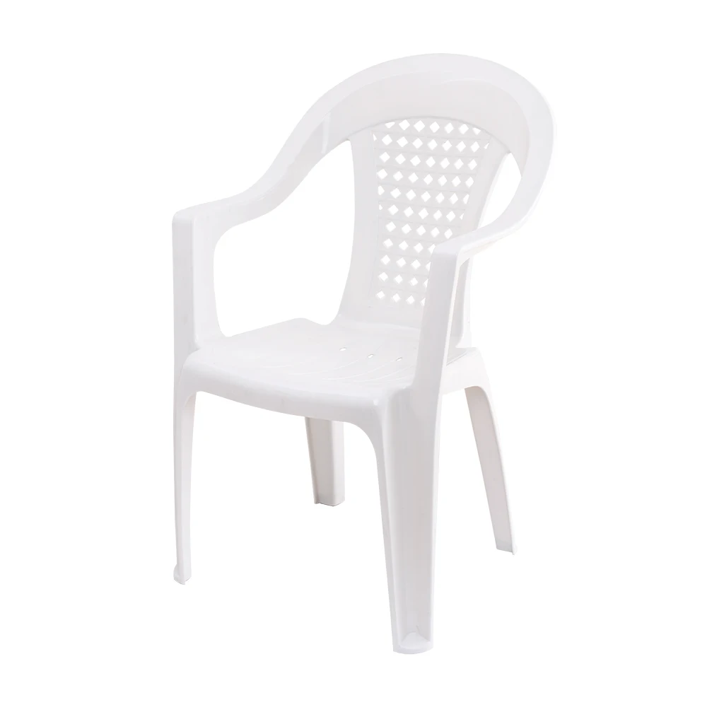 Cheap outdoor stacking bistro restaurant white plastic chair
