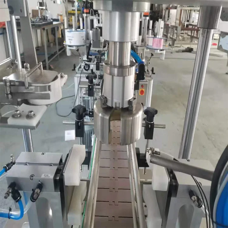JF D902 Fully Automatic Bottle Capping Rotating Machine Plastic Mexico Spain Key Germany Power Packaging Food Technical Air Flat