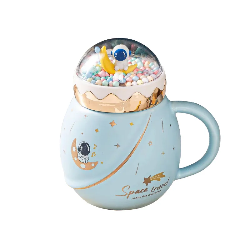 MSH Cartoon Space Planet Mugs High Appearance Level Office Home Couple Mugs Cup