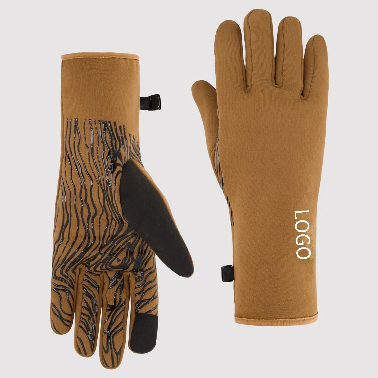 Custom Logo Touch screen Men Extra Cold Winter Weather Warm Driving Cycling Running Skiing merino wool Gloves Liner