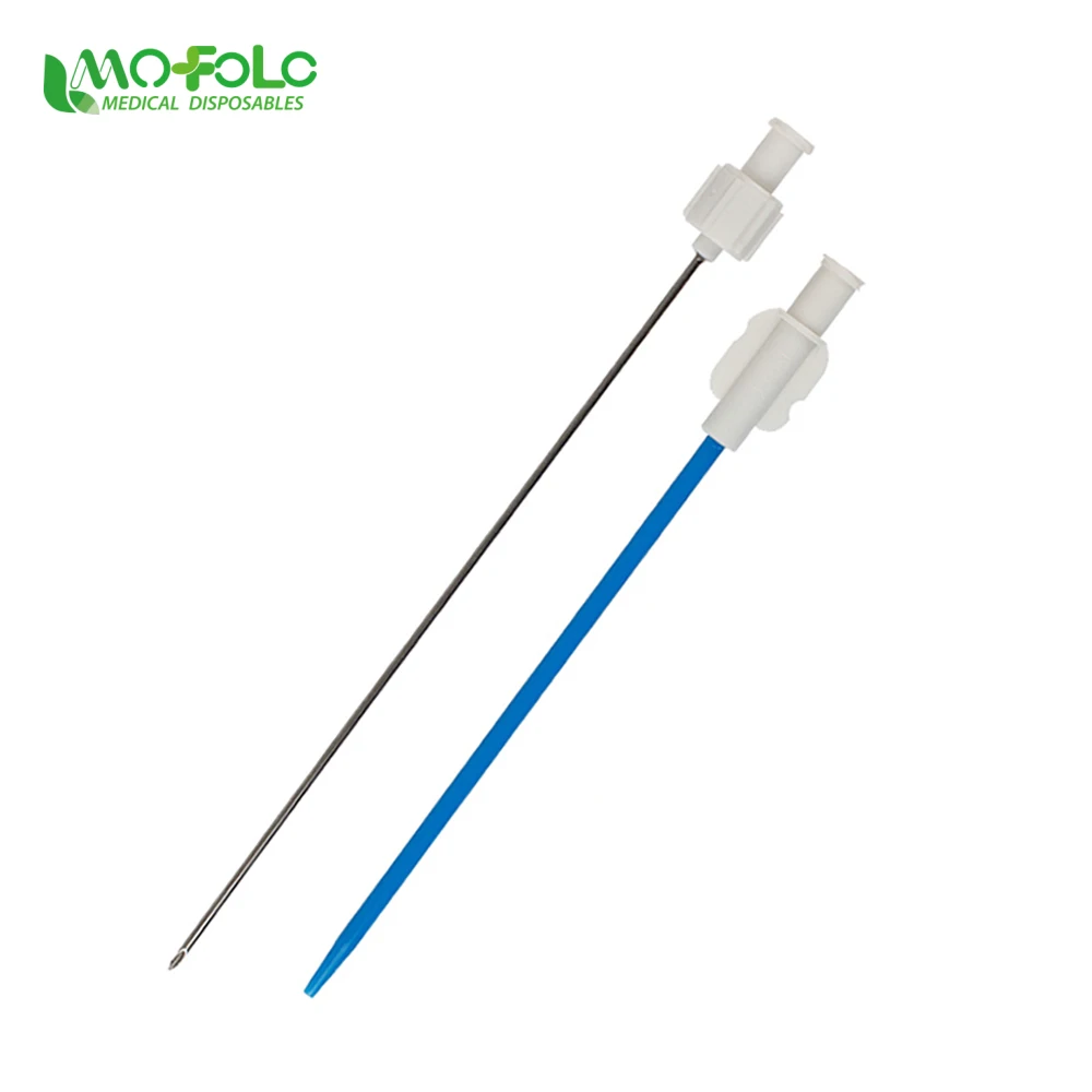 Disposable medical thoracic chest drain with trocar