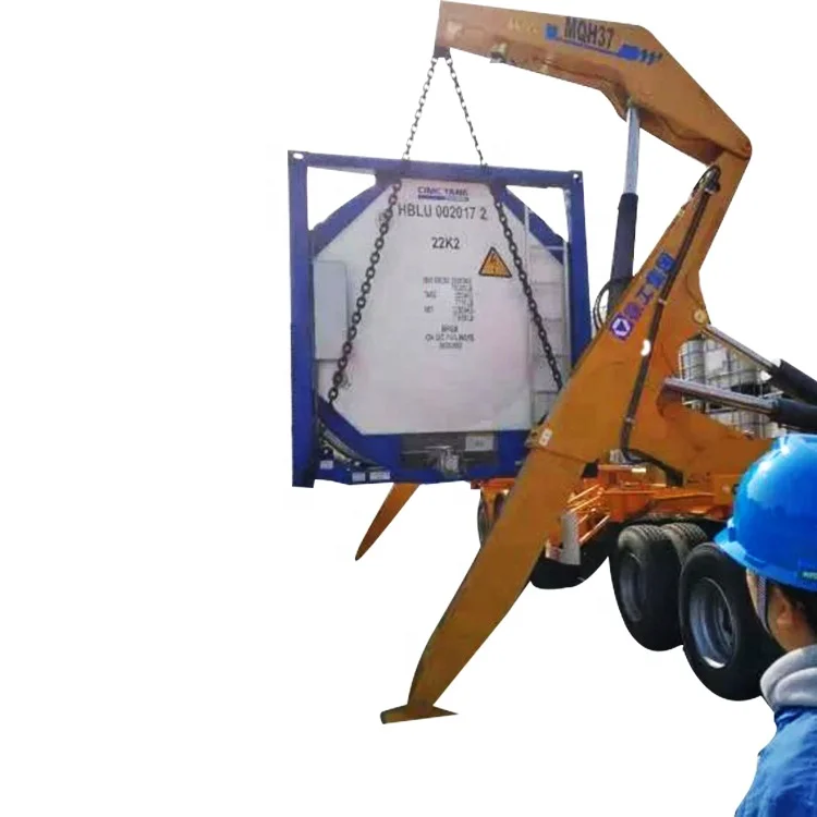 LOW price howo 30 ton capacity side loader Sidelifter with truck trailers