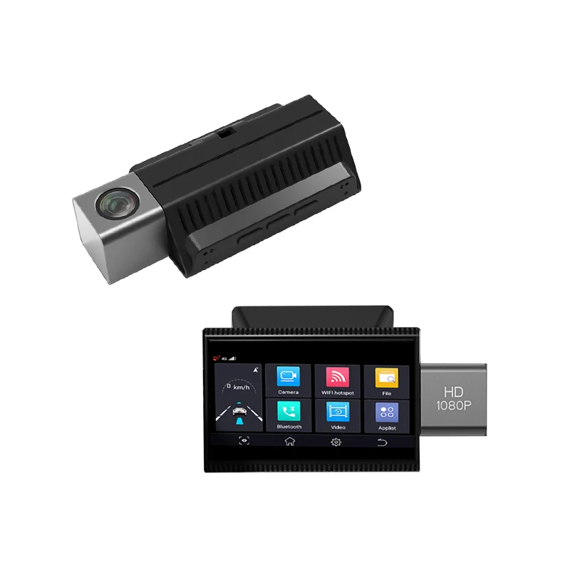 Best sales mini hide 3 inch touch screen 24 hours parking monitor car camera vehicle blackbox dvr wifi android dash cam