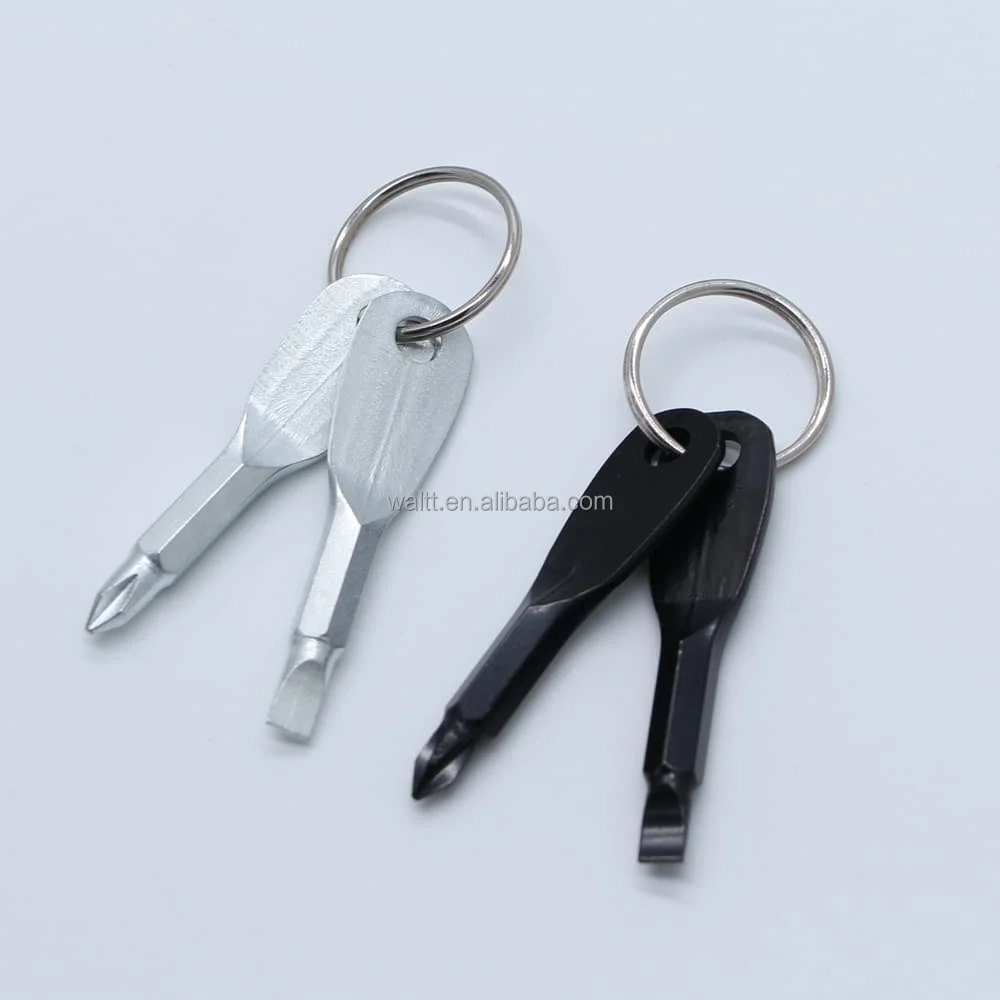 TURBOOST 2PCS Pocket Keychain Mini Screwdriver Tools Set