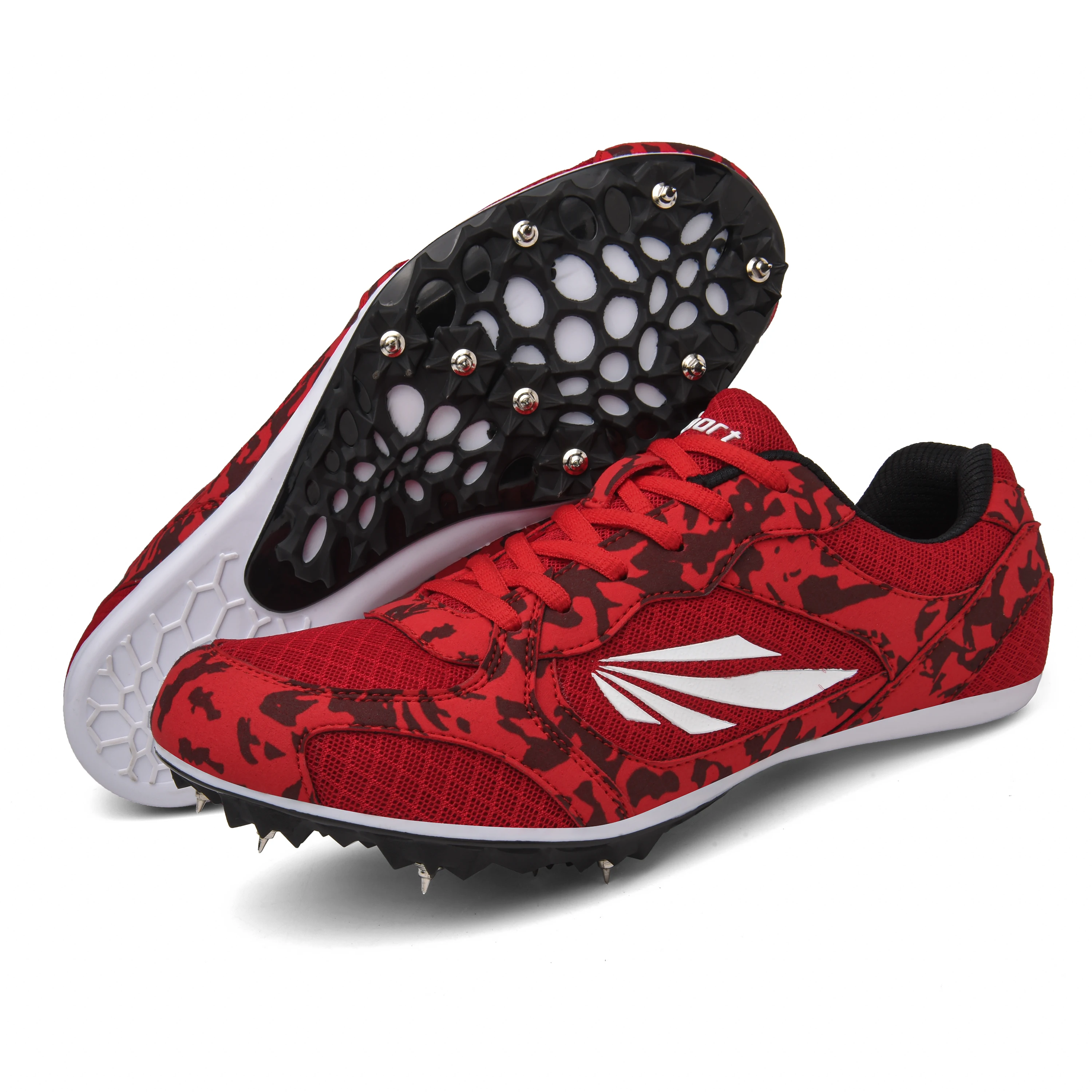 In Stock the Superfly Men Professional Football Track Field Sport Athletic Nail Running Spike Shoes Sneakers