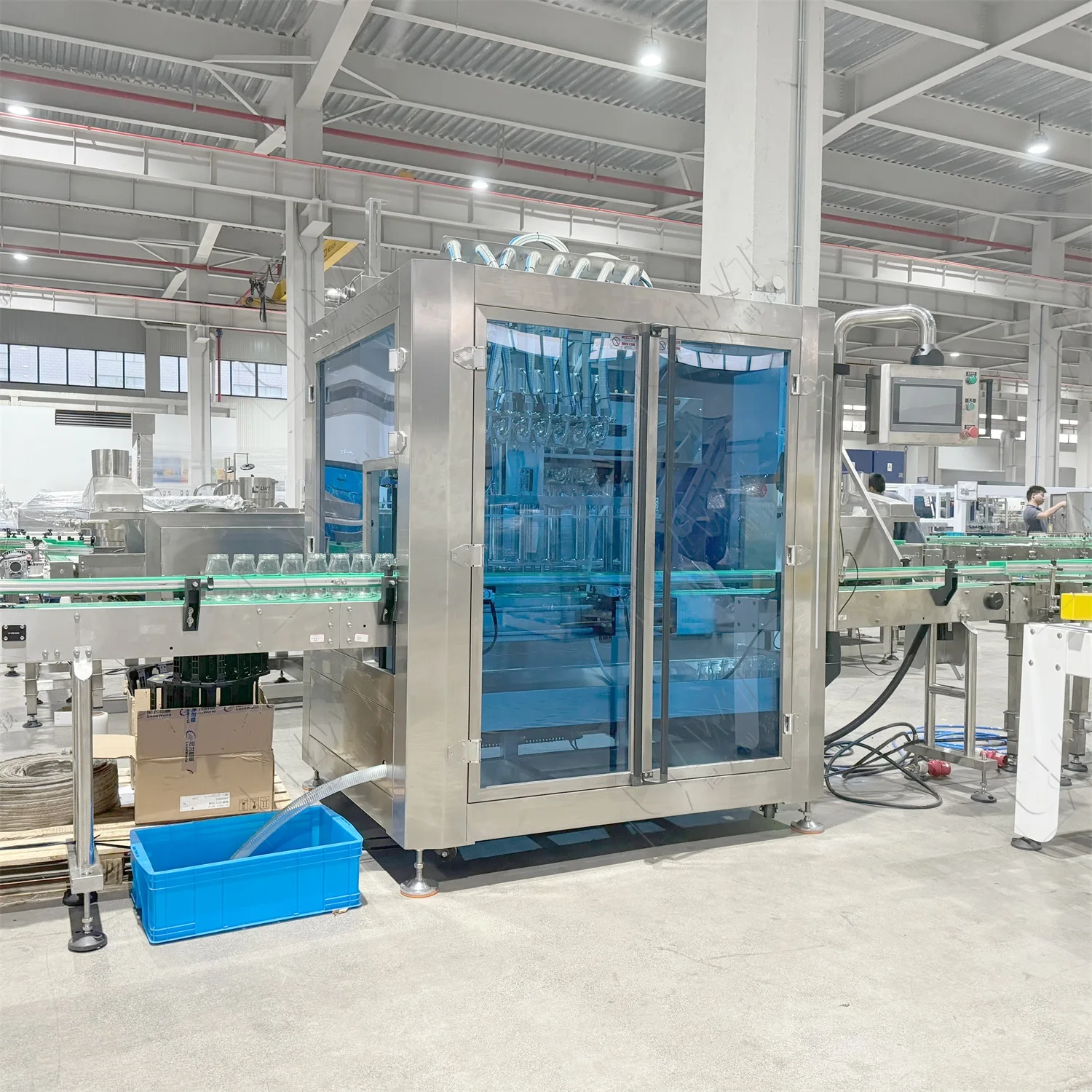 Automatic Mayonnaise Bottle Jar Jam Filling Capping Machine