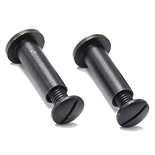 Chicago screws M4 M5 Male And Female Fastener Slotted Small Black Chicago Book Screw Binding Screws