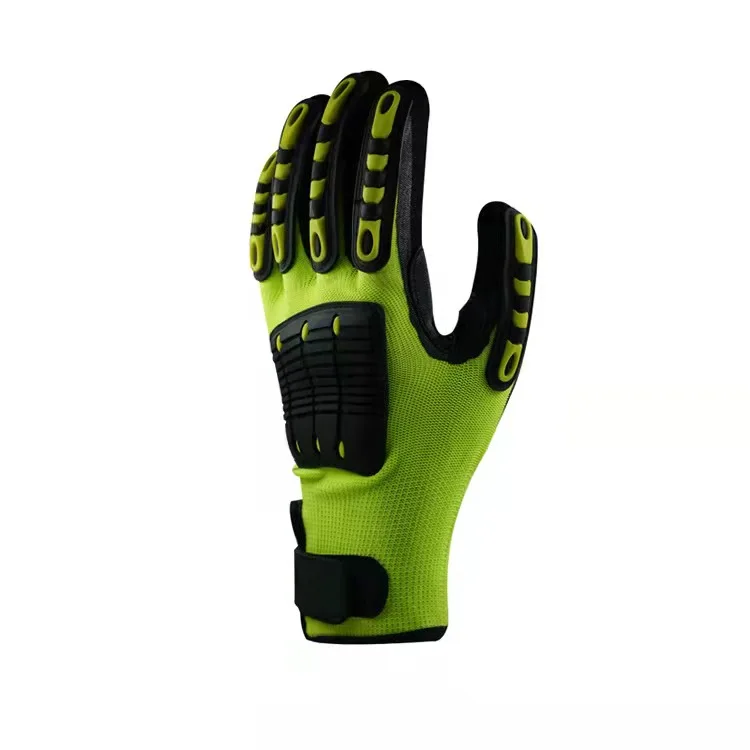 Hot Selling Oil Field Rescue Custom Design Logo Gas And Oil Safety Extrication Drill Industrial Impact Work Mechanic Gloves