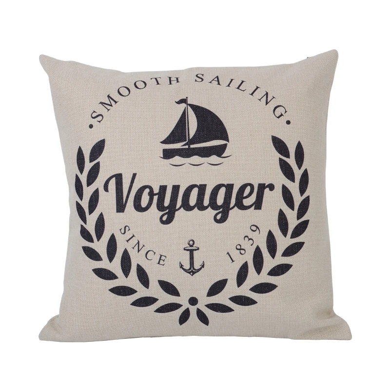 Fashion style with butterfly pattern cushion design high quality linen material cushion home decor pillow