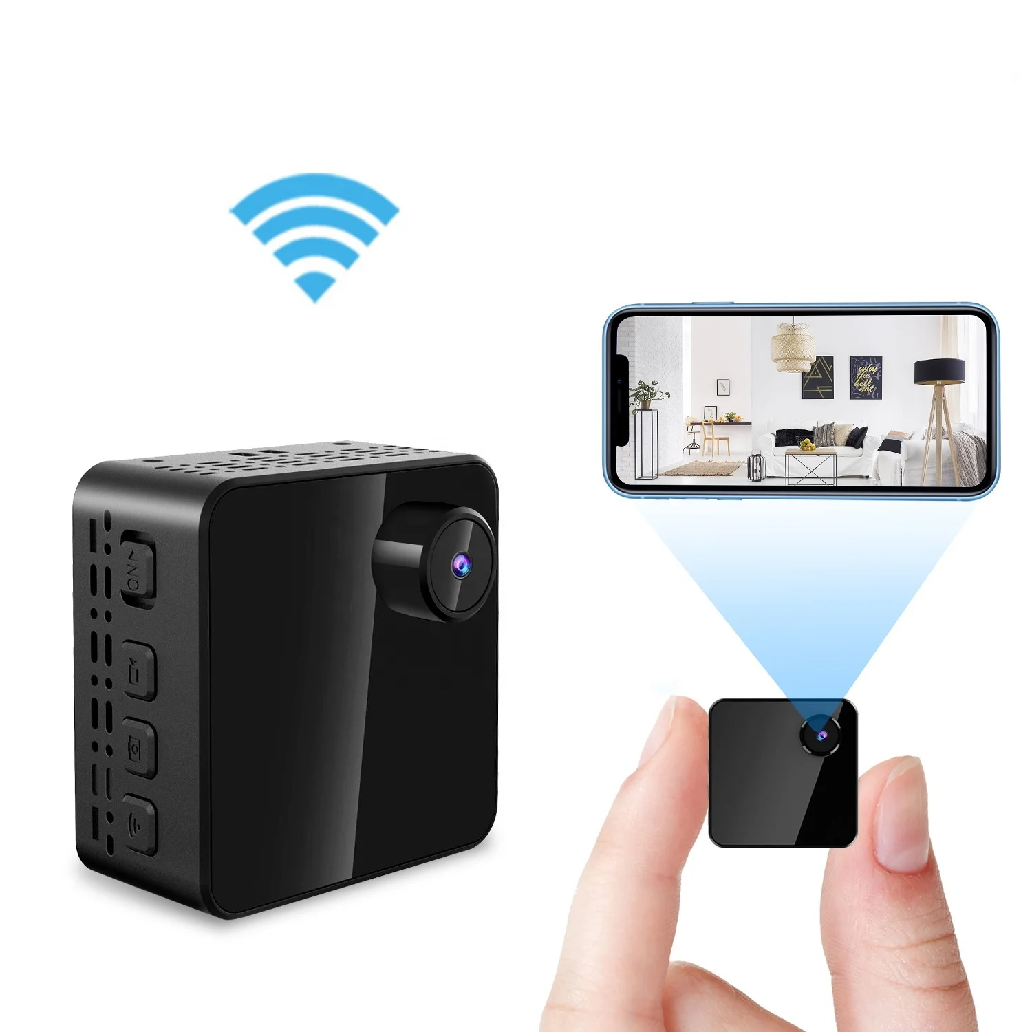 Новое поступление 1080P WiFi Мини шпионская камера беспроводная 140 градусов ночное