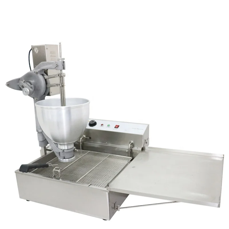 Commercial mini automatic yeast donut fryer machine with feeder fry