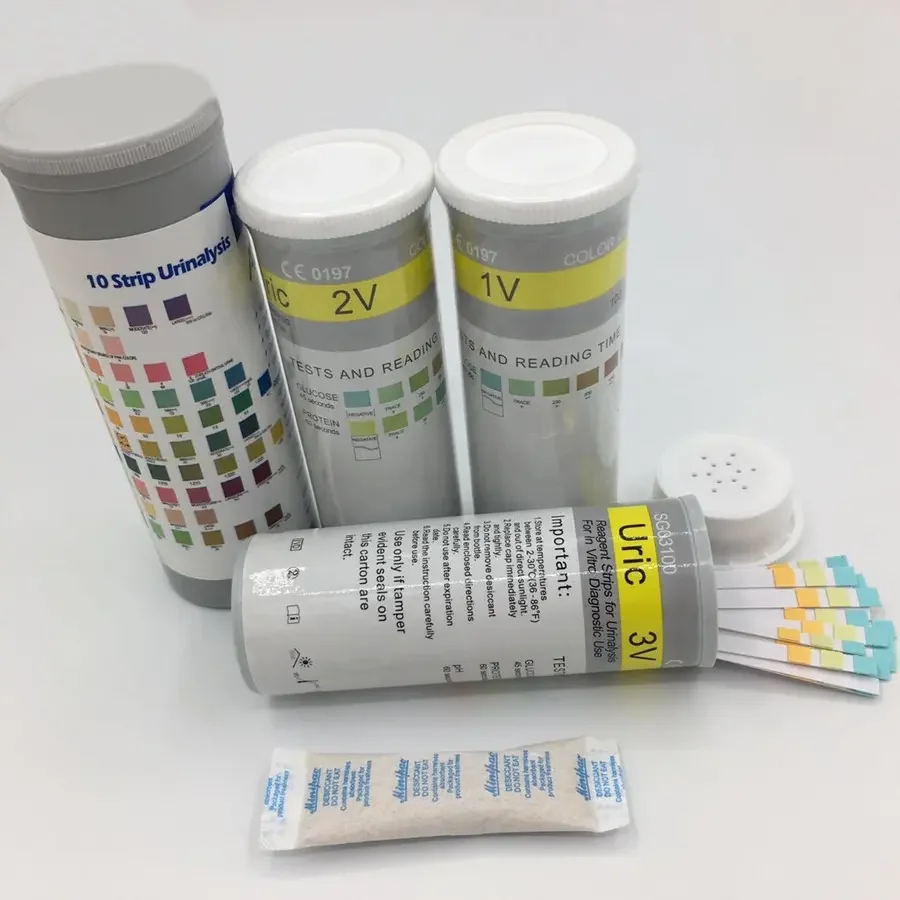 Uric-2V Urine Test Strip Urine Reagent Strips For Glucose protein