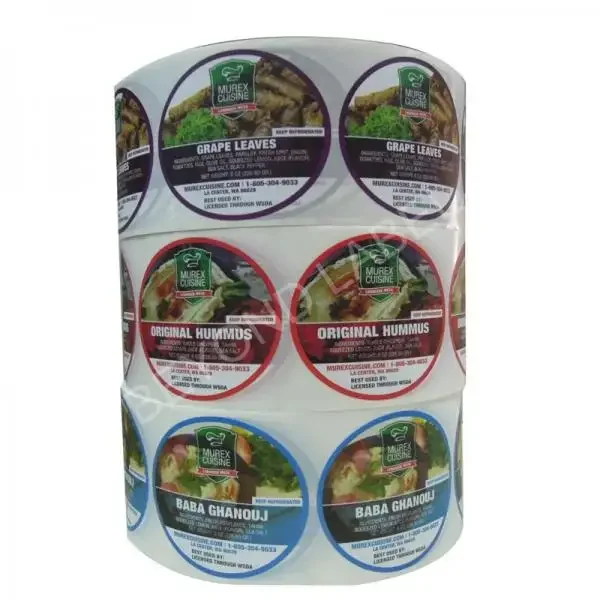 Printing Adhesive Waterproof Labels Roll Cake Chocolate Label Sticker for Packaging Food Box Die-Cut Any Shape and Size wit