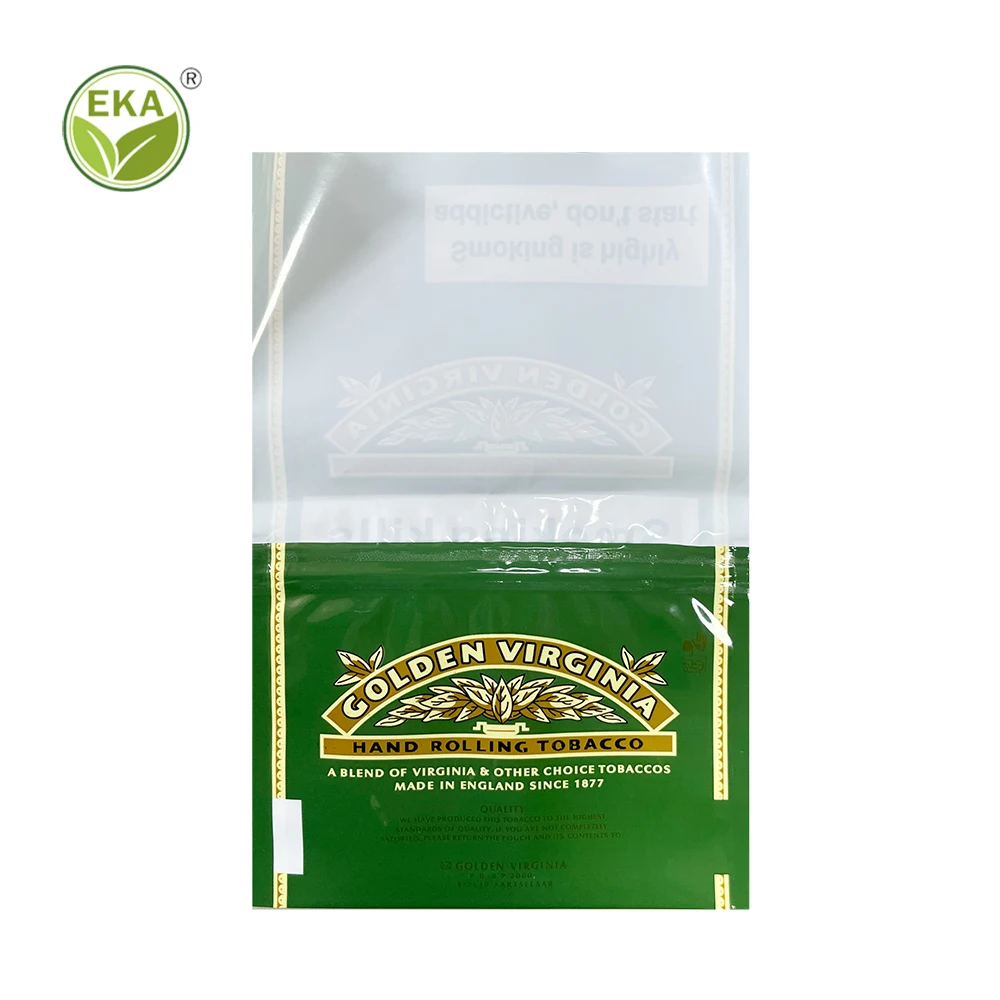 Minlee Custom Smoke Personalized Ziplock Plastic Packaging Amber Gv Pre Rolling Tobacco Leaf Wraps Cigar Mylar Packaging Bag