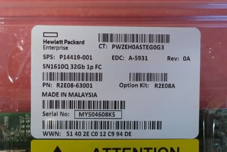 Лучшая цена R2E08A SN1610Q 32Gb 1-портовый адаптер оптоволоконного канала для