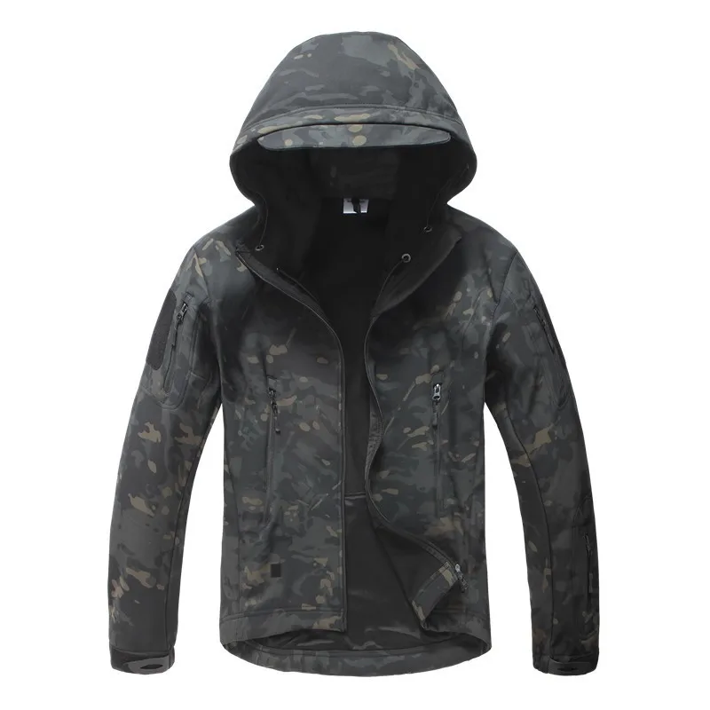 Winter Autumn Thermal Work Coats Men Tactical Fleece Outdoor Suit Top Camouflage Windbreak Multicam Softshell Clothes Jackets