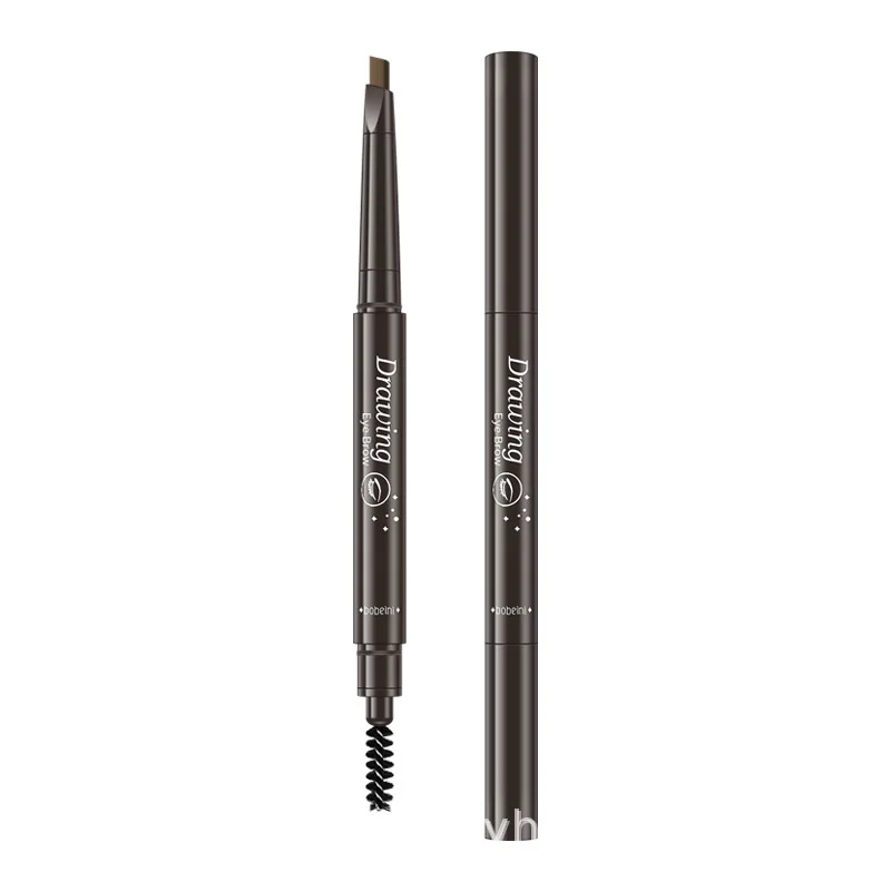 Black Dark Brown Gray Makeup Brow Pencil OEM Lasting Color Bulk Natural Slim Chic High Quality Sweat Proof Eyebrow Pencil