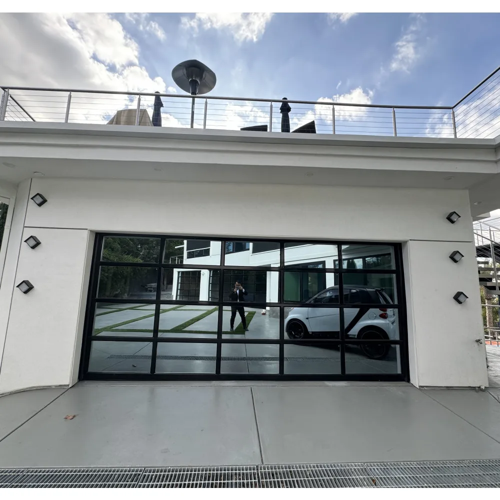 CBMmart Automatic Residential Aluminum Roller Shutter Gates Remote Control Rolling up 9x8 Garage Doors Manual Roll Top Door
