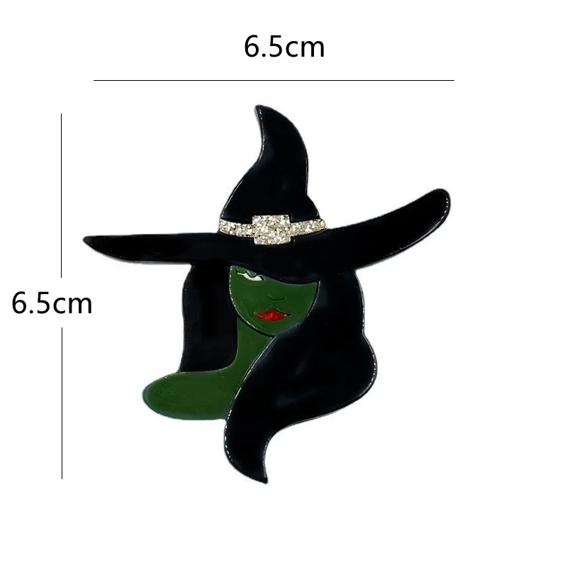 HONEY Wholesale suit personalized chest flower decoration witch brooch accessory task Halloween brooch