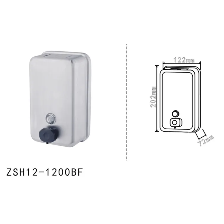 Everstrong stainless steel hand liquid soap dispenser  sanitizer dispenser or bathroom foam soap bottle