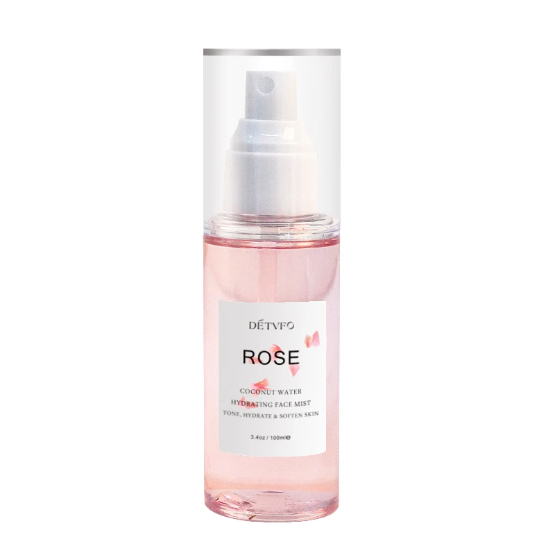 Private Label Rosewater Facial Mist with Coconut Rose Water skin toner