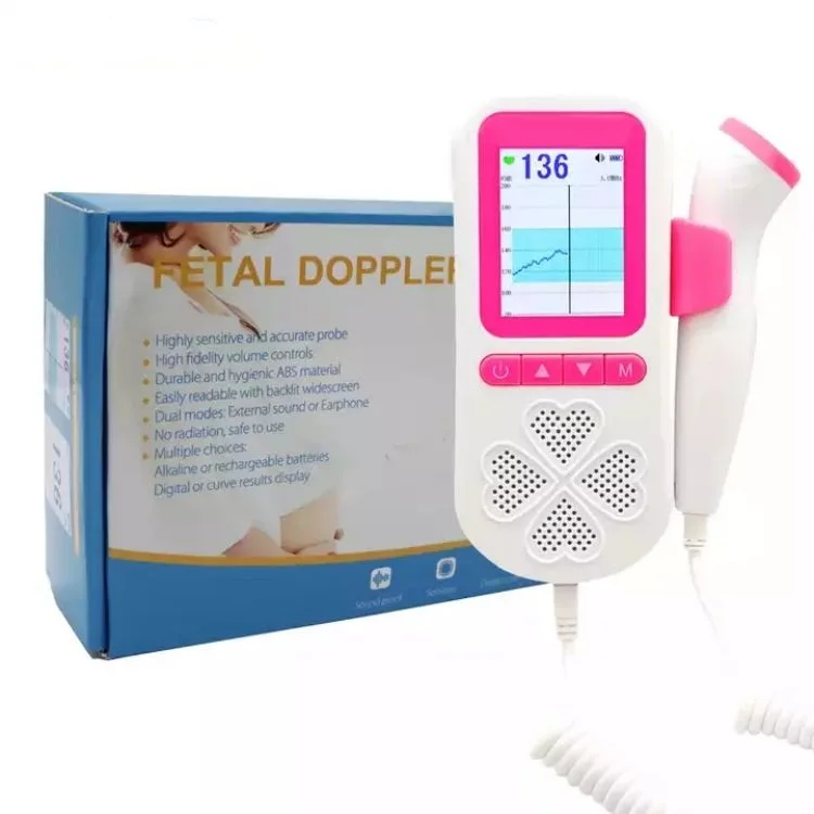 Advanced Healthcare Products Pink Digital Display Usb Lithium Battery Fetal Doppler