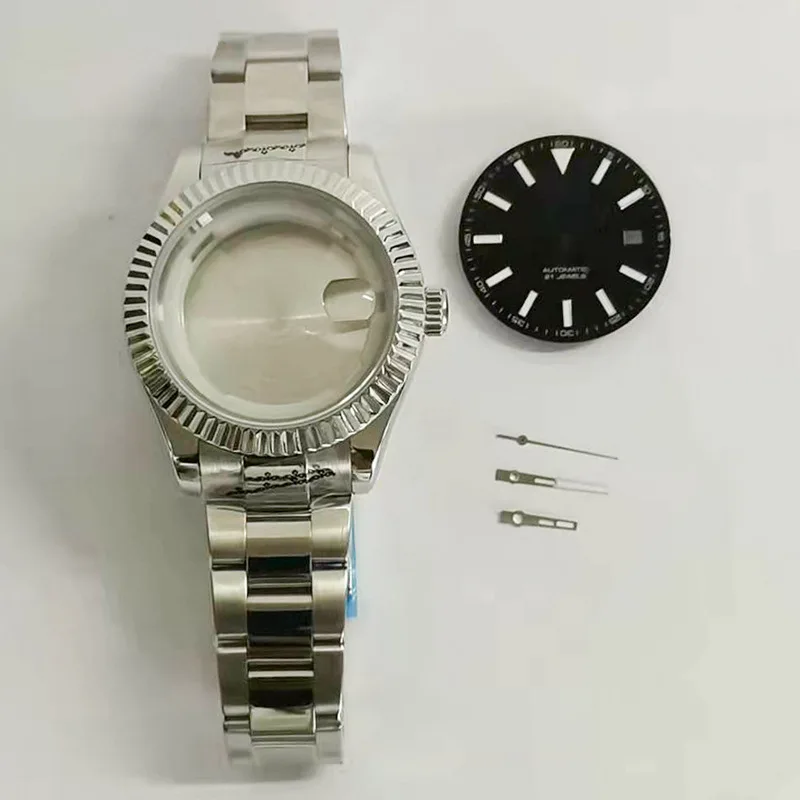 Original luxury custom 316L stainless steel watch case dial Three/five Beads Strap Combination set