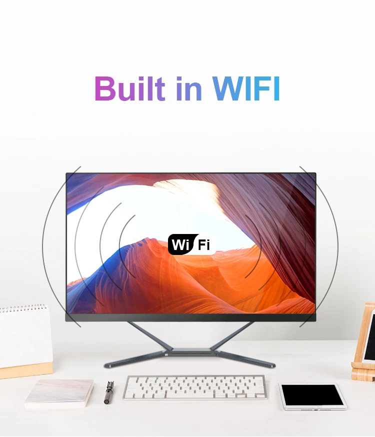 Дешевые 24 дюймов core i3 i5 i7 игровой ПК настольный