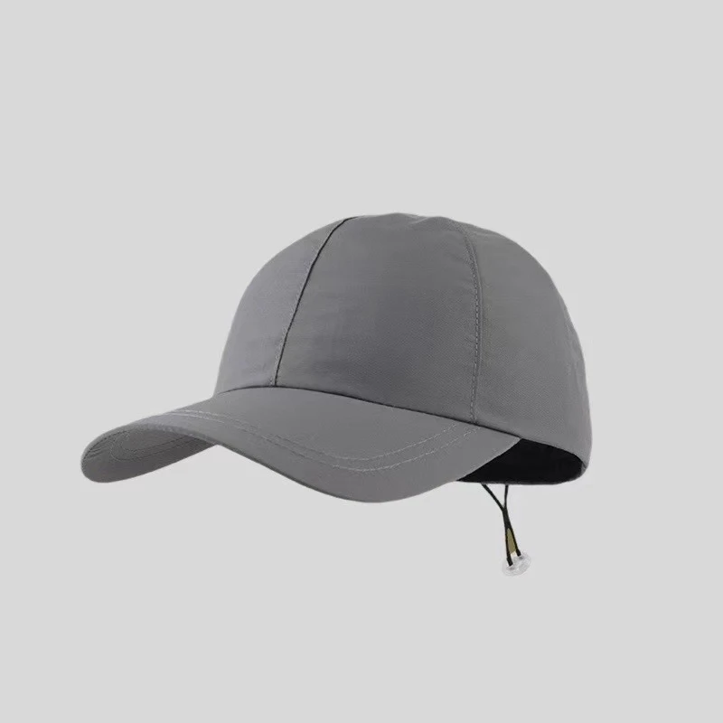 Outdoor sports quick drying Baseball cap breathable ultra lightweight nylon soft top sport baseball cap with drawstring