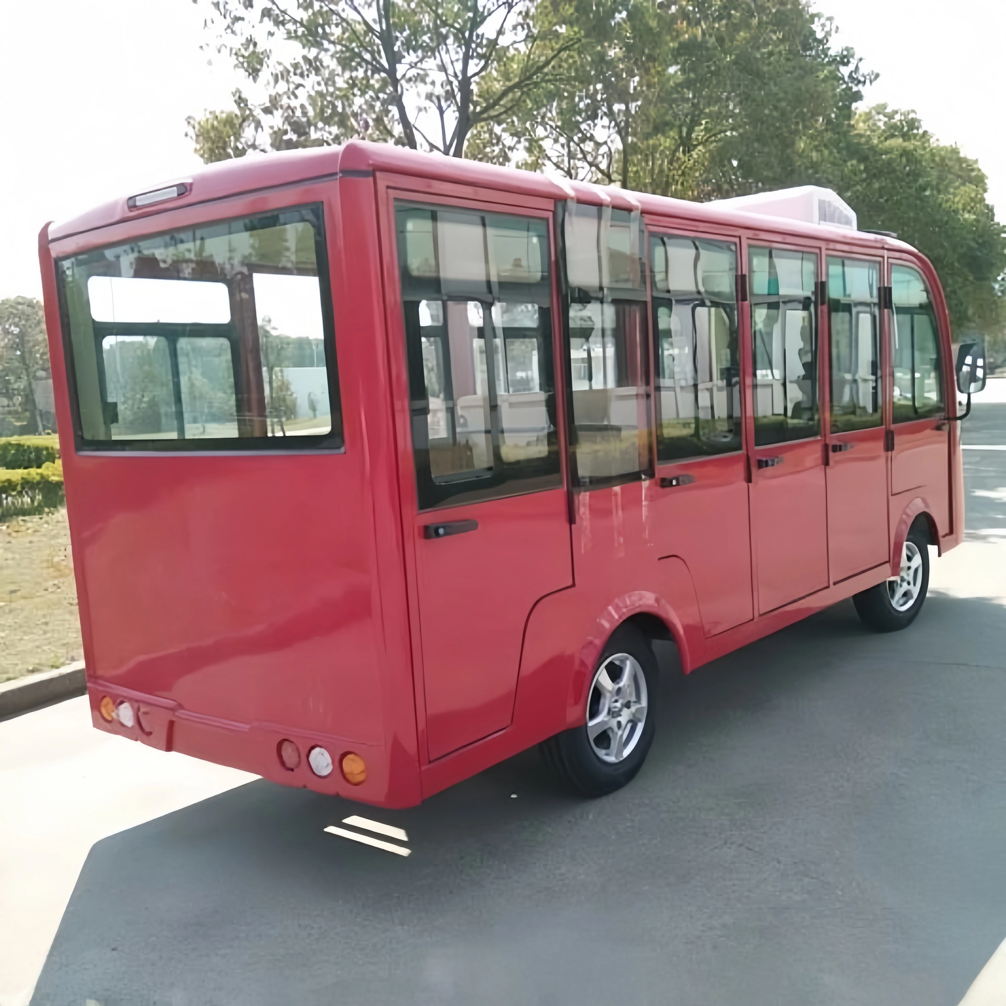 14 Seats Electric Sightseeing Bus Tour Shuttle Bus 72V Tourist Car with CE Certification