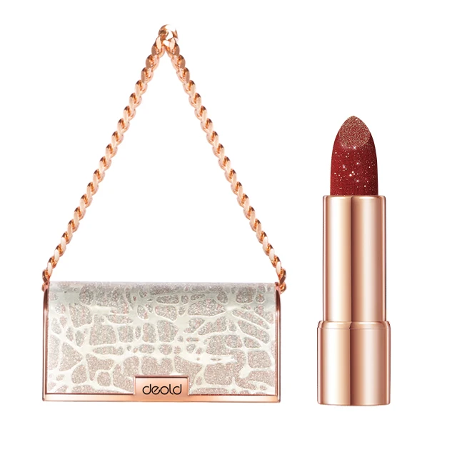 Private Label Glitter Purse Handbag Matte Lipstick Stick MSDS Custom Lipstick Vegan Lipstick New Arrival Cheap Price 6 Colors