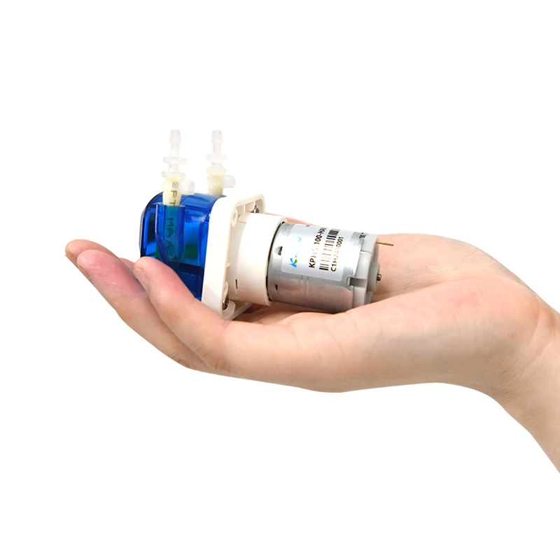 Kamoer KPHM100 100ml/min 12V 24V tiny brushed brushless stepper motor optional small peristaltic liquid dosing pump