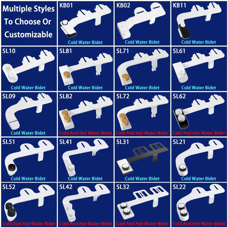 High Quality Automatic Nozzle Self-Cleaning Bide Hot and Cold Water Bidet Toilet Attachment Handy Care Bidet Sprayer