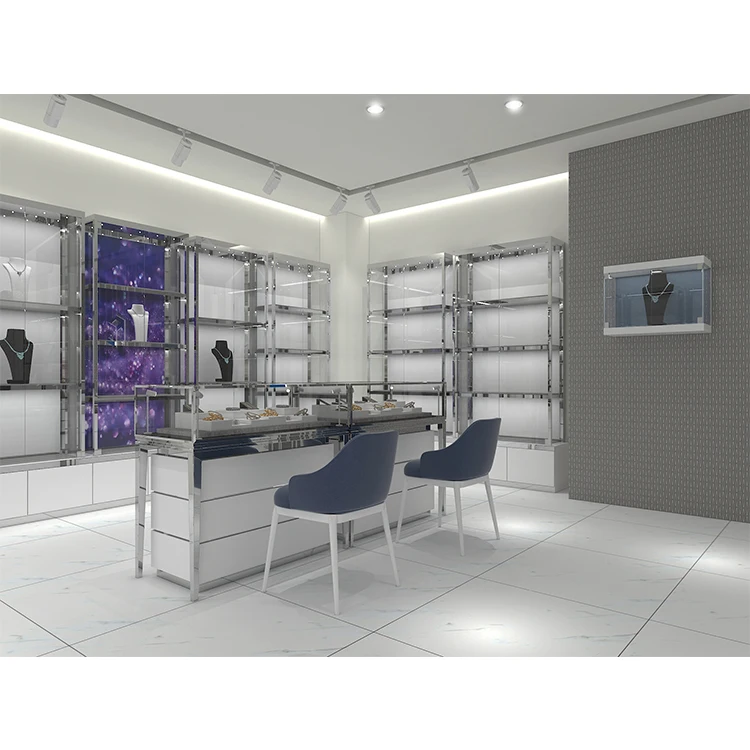 Customized High End Cabinet Display Jewelry Showcase For Switzerland Jewelry Watch Shop