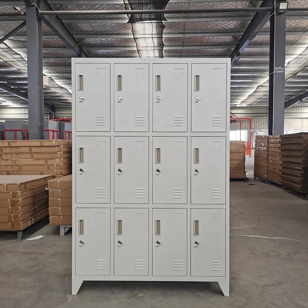 Manufacturer wholesale price steel locker cabinet metal school storage 12 door locker gym locker for sale