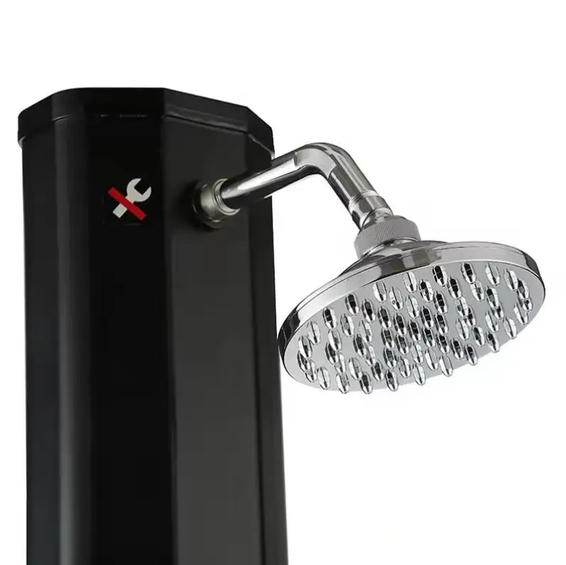 Deluxe Black Color 35L Solar Water Heater Shower Outdoor PVC Body Pool Garden Solar Shower