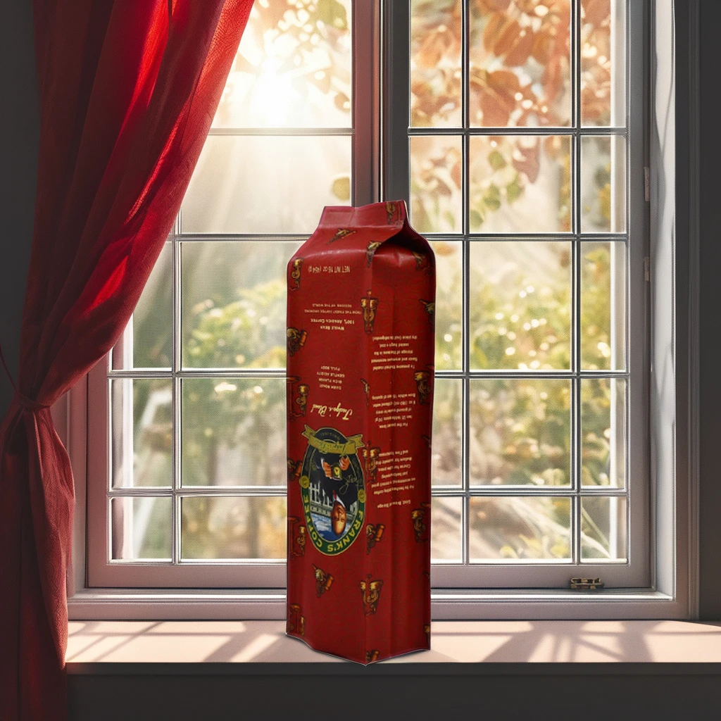 OEM Custom Gravure Printed Matte Coffee Bag Side Gusset Pouch Packaging with One Way Valve for Coffee Beans