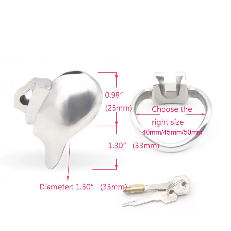 316 Stainless Steel Male Chastity Device Super Mini Penis Rings Bondage Fetish Cock Belt Adult Sex Toys