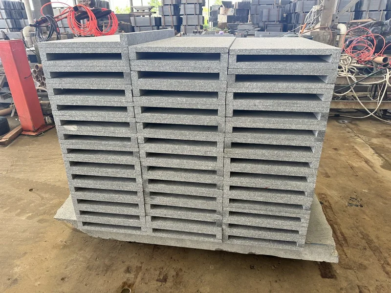 Flamed Brushed Cambodia G654 Drak Grey Granite Swimming Pool Coping Tiles Stone