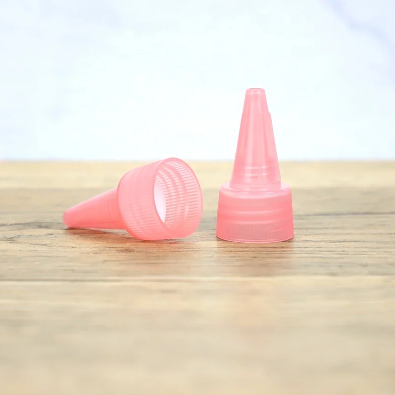 
20/410 Twist Cap Wholesale Pink Color Customize Plastic Twist Top Cap 