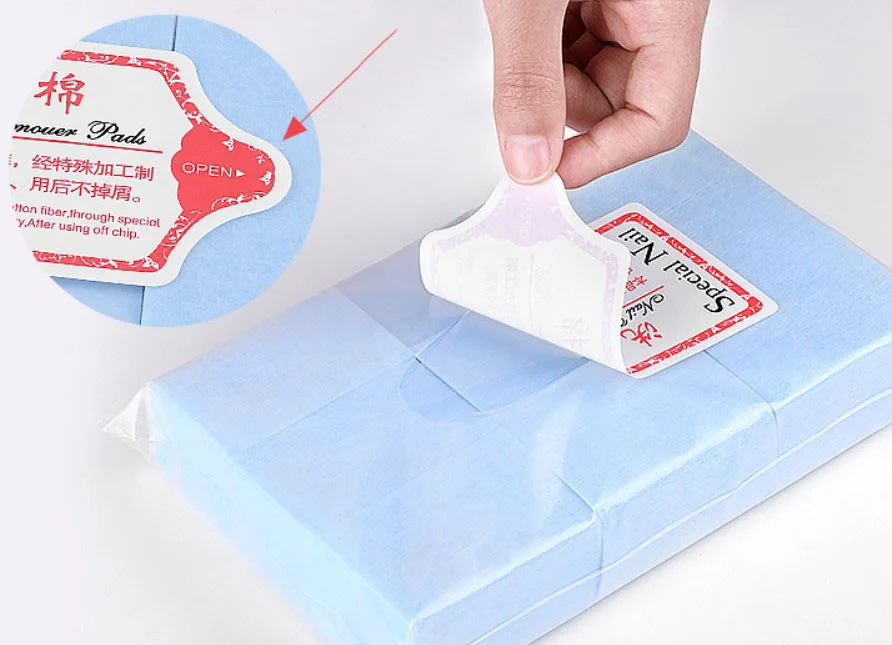Manicure Napkins Soak Off Gel Nail Cotton  Towel Soft And Not Drop Wool Nail Art Polish Remover Pads