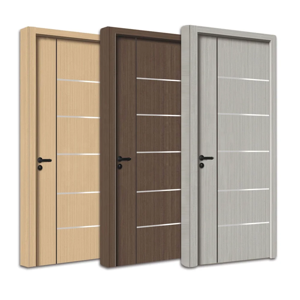 WPC Panel Plastic Simple Soundproof Plywood Composite Door Other Entry Interior Room Solid Wooden Doors Design House