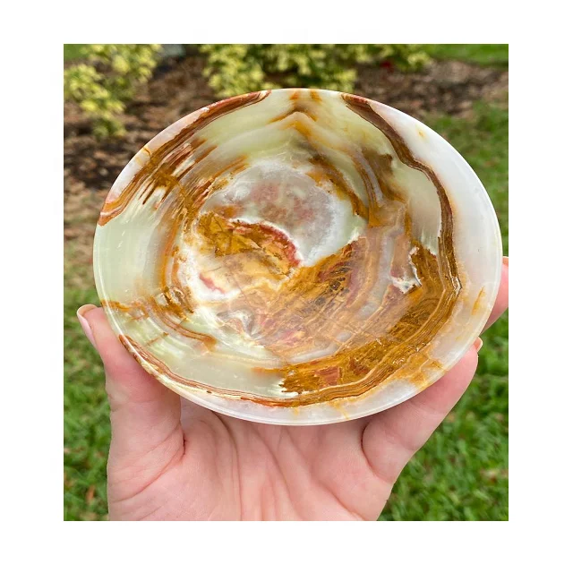 Top Quality Wholesale Light Green Onyx Bowl For Kitchen Use