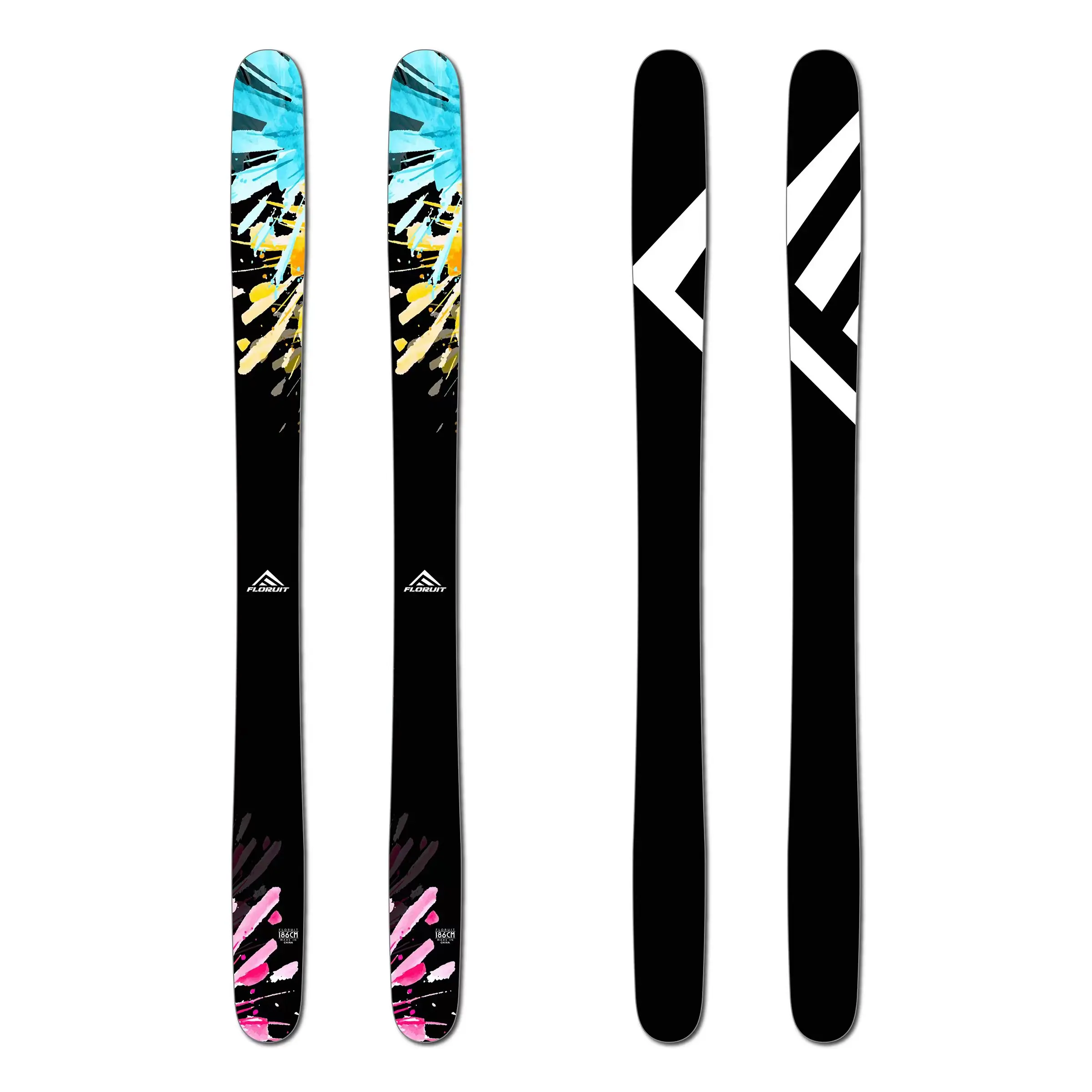 FLORUIT   Adult  Freeride skis  wayback ski  backcountry ski set equipment
